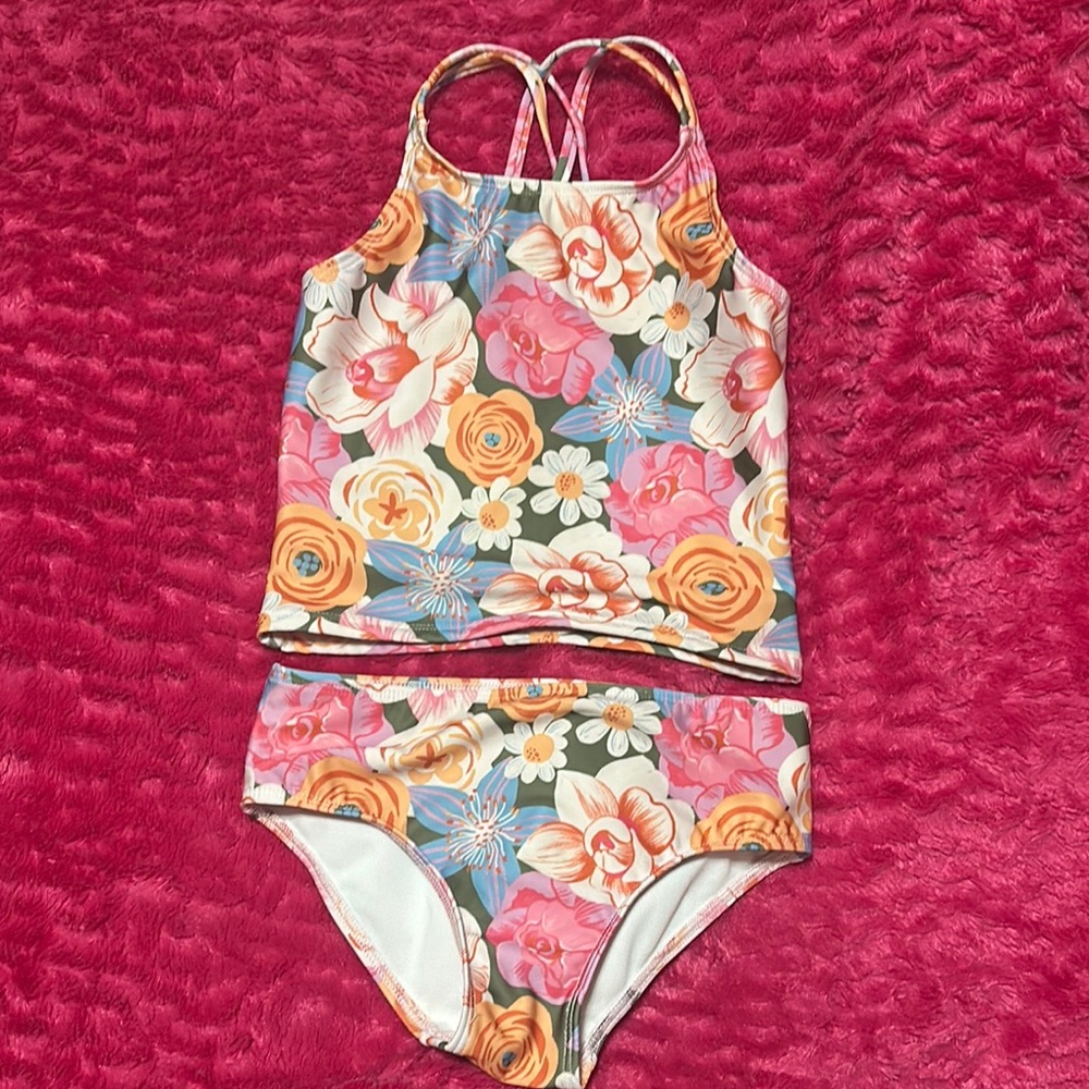 Dot Dot Smile Pink and Orange Bikini Swimwear